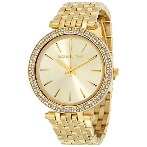 womens michael kors watch gold bix|michael kors diamond watch women's.